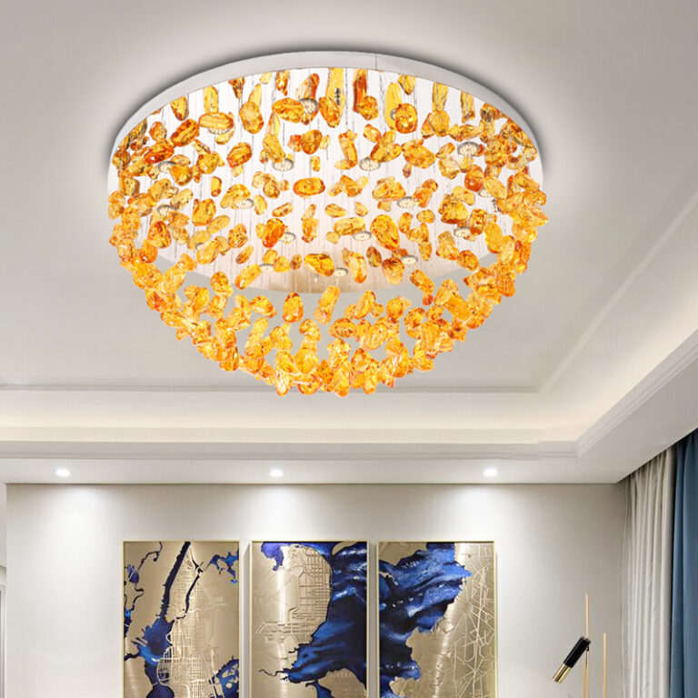 Loft Chandelier Lamp for Hotel Lobby Villa Centerpiece Loft Crystal Chandelier