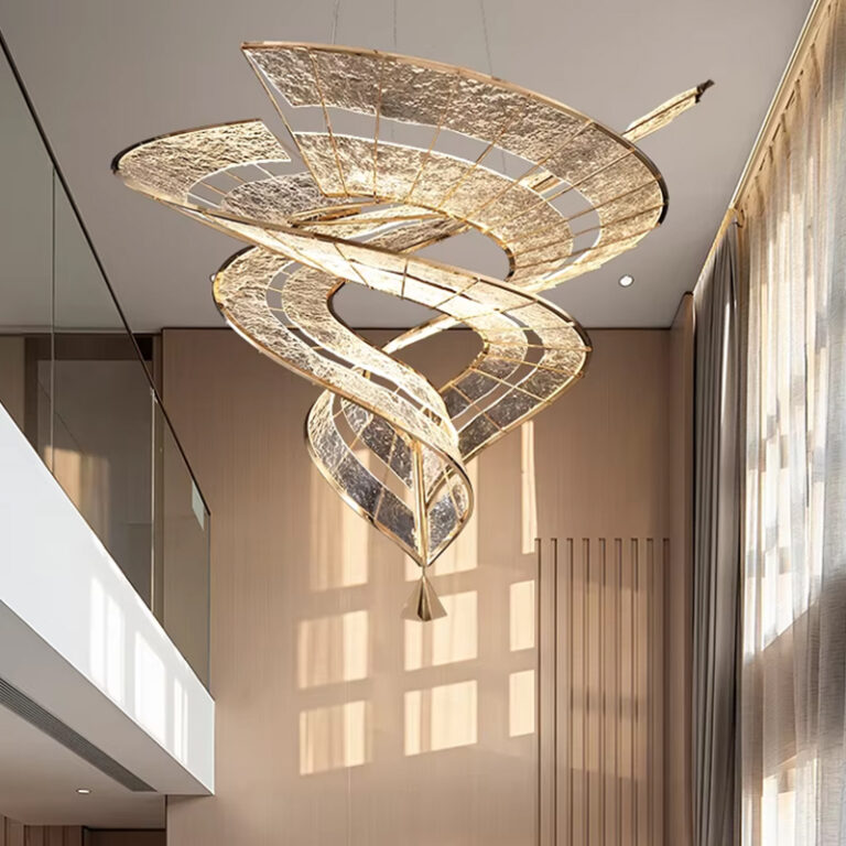 Hot Sale Indoor Simple Luxury Ceiling Crystal Glass Led Chandelier Light for Living Room Hotel