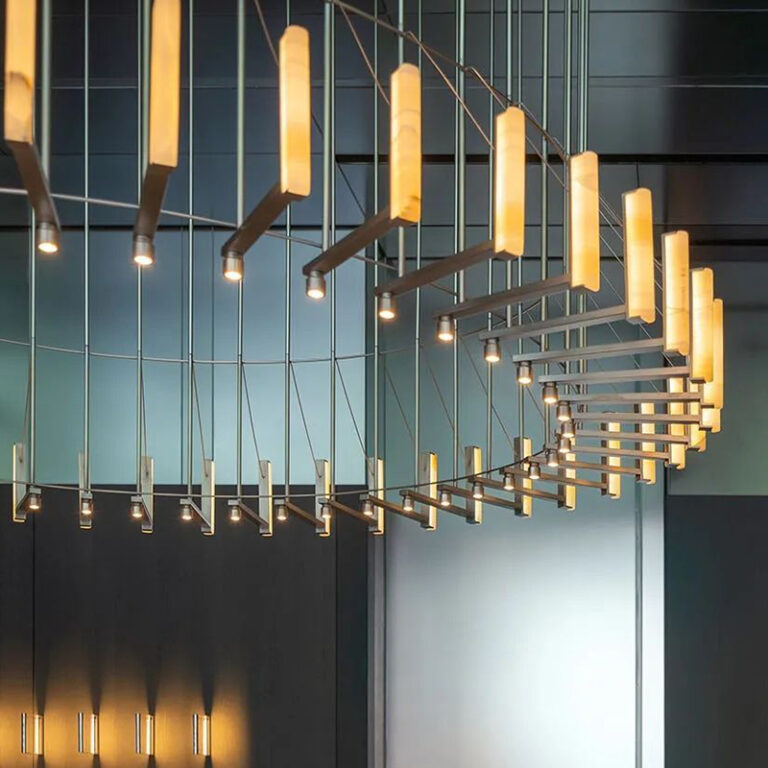 Nordic Luxury Large Crystal Chandelier Ceiling Light Restaurant Modern Chandelier Lamp