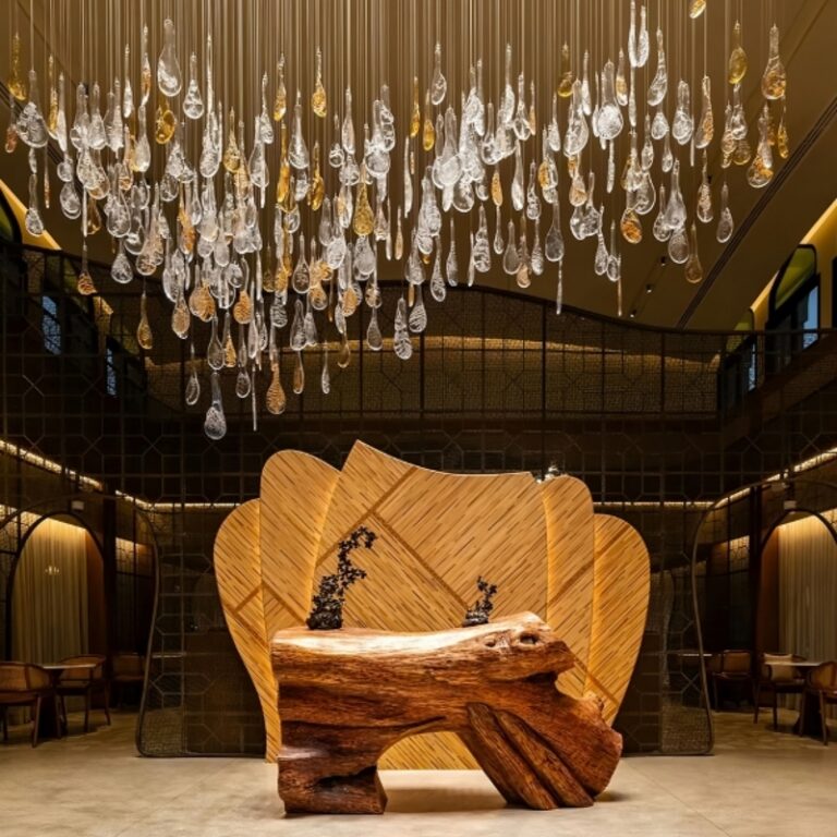 Hanging Angel - Modern Hotel Lobby Chandelier